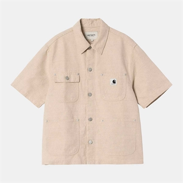 Carhartt WIP W s/s Michigan Shirt Natural Rinsed